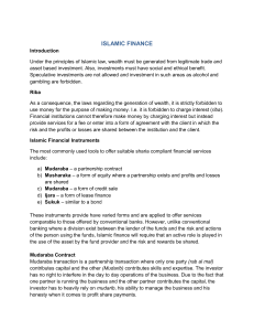 Understanding Islamic Finance: Principles & Instruments