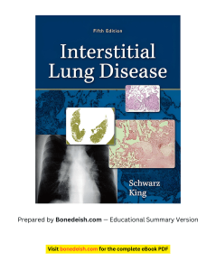 Interstitial Lung Disease: Pulmonology Textbook Summary