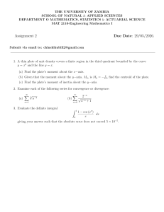 University of Zambia MAT 2110 Assignment 2
