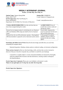 Weekly Internship Journal: Backend & Database Setup