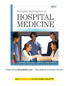 Principles and Practice of Hospital Medicine Summary