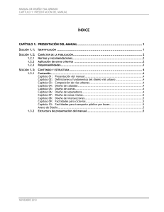 Manual de Dise&ntilde;o Vial Urbano - Gu&iacute;a T&eacute;cnica