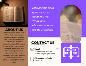 Hampden Bible Club: High School Afterschool Christian Club