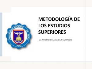 Metodolog&iacute;a de Estudios Superiores: Planificaci&oacute;n y Lectura Acad&eacute;mica