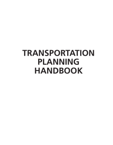 Transportation Planning Handbook - 4th Edition