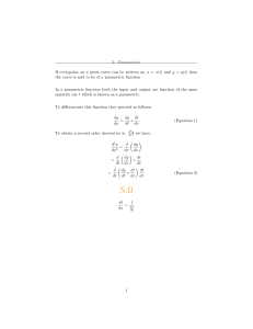 Parametric Differentiation in Calculus