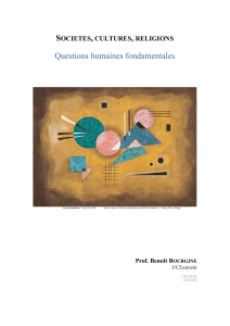 Societies, Cultures, Religions: Fundamental Human Questions - UCLouvain Syllabus