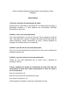 Aula Te&oacute;rica e Pr&aacute;tica: Ondas e Som