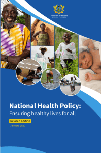 Ghana National Health Policy 2020: Ensuring Healthy Lives for All
