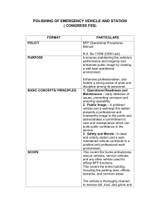 Polishing Emergency Vehicle & Station Manual (BFP)