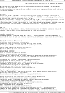 Como Gerenciar Riscos Psicossociais no Ambiente de Trabalho