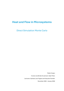 DSMC Simulation of Heat and Flow in Microsystems