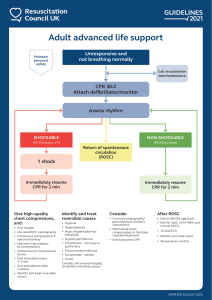 Adult Advanced Life Support Guidelines
