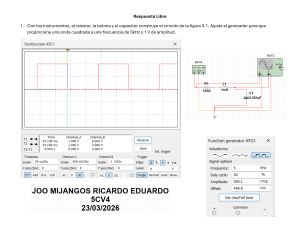 Gu&iacute;a de Laboratorio: Circuito RLC con Onda Cuadrada