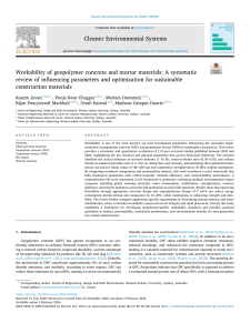 Workability of Geopolymer Concrete: Systematic Review