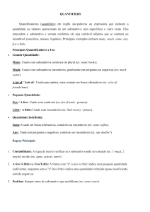 Quantificadores em Ingl&ecirc;s: Guia de Gram&aacute;tica