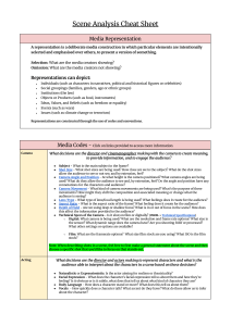 Scene Analysis Cheat Sheet for Media Studies