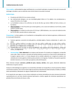 Farmacolog&iacute;a del &Uacute;lcus: Tratamiento y Fisiopatolog&iacute;a