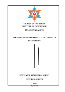 Engineering Drawing Tutorial Sheets - Tribhuvan University