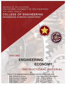 Engineering Economy Instructional Material