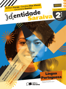 Identidade Saraiva: Livro-texto de Portugu&ecirc;s 2&ordm; Ano Ensino M&eacute;dio Volume II