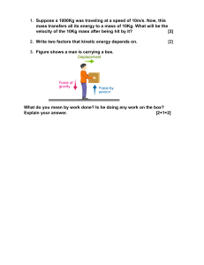 Physics Questions on Energy and Work