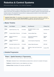 Robotics Mastery Roadmap