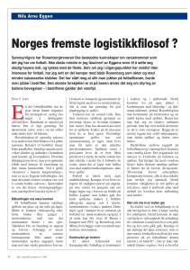 Er Nils Arne Eggen Norges fremste logistikkfilosof?