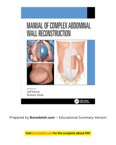 Manual of Complex Abdominal Wall Reconstruction