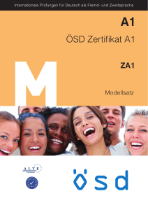 &Ouml;SD Zertifikat A1 Modellsatz