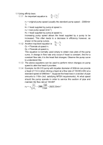Affinity Laws for Pumps: Equations & Examples