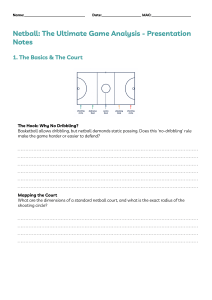 Netball Game Analysis Presentation Notes