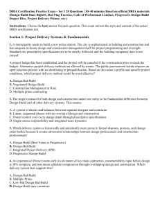 DBIA Certification Practice Exam Set 1