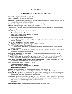 Outdoor Safety and Recreation Review