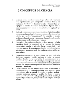 5 Conceptos de Ciencia