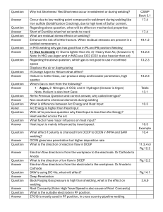 Welding Q&A Study Guide