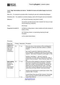 Great Expectations Lesson Plan: Reading & Dialogue for High Intermediate