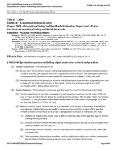 29 CFR 1910.29 Fall Protection Systems OSHA Standard