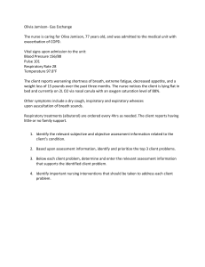 Nursing Case Study: COPD Patient Assessment
