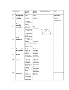 Lesson Plan: Properties of Quadrilaterals