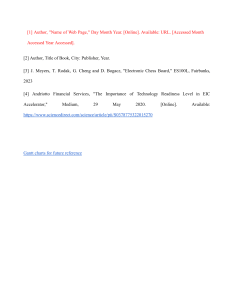 Electronic Chess Board Project References & Gantt Charts