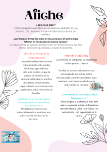 Afiche: Mitos sobre carreras de Comunicaci&oacute;n y Marketing