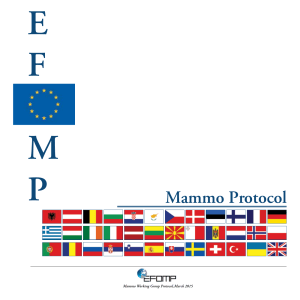 EFOMP Mammo Protocol: Digital Mammography Quality Controls