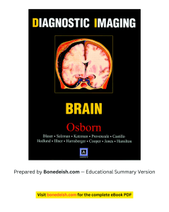 Diagnostic Imaging: Brain Educational Summary
