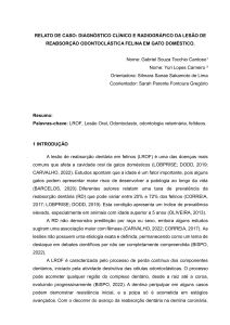 Diagn&oacute;stico Cl&iacute;nico e Radiogr&aacute;fico da Les&atilde;o de Reabsor&ccedil;&atilde;o Odontocl&aacute;stica Felina