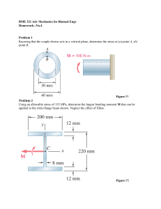 BME 321 Homework 4: Mechanics Problems