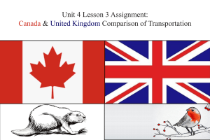 Canada vs UK Transportation Logistics Comparison Assignment