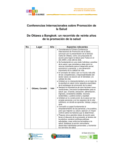 Conferencias Internacionales sobre Promoci&oacute;n de la Salud