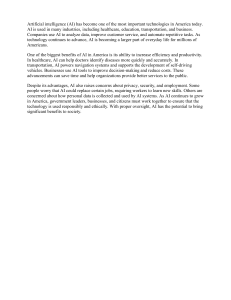 AI in America: Benefits and Concerns