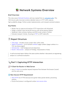 Network Systems Overview: HTTP, High-Availability, & Python